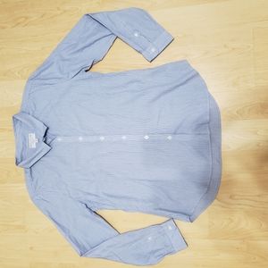 W4th & Jane Blue White Button Down